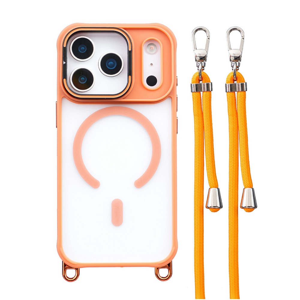 iPhone 17 Pro Max Case with Lanyard & Camera Frame Kickstand