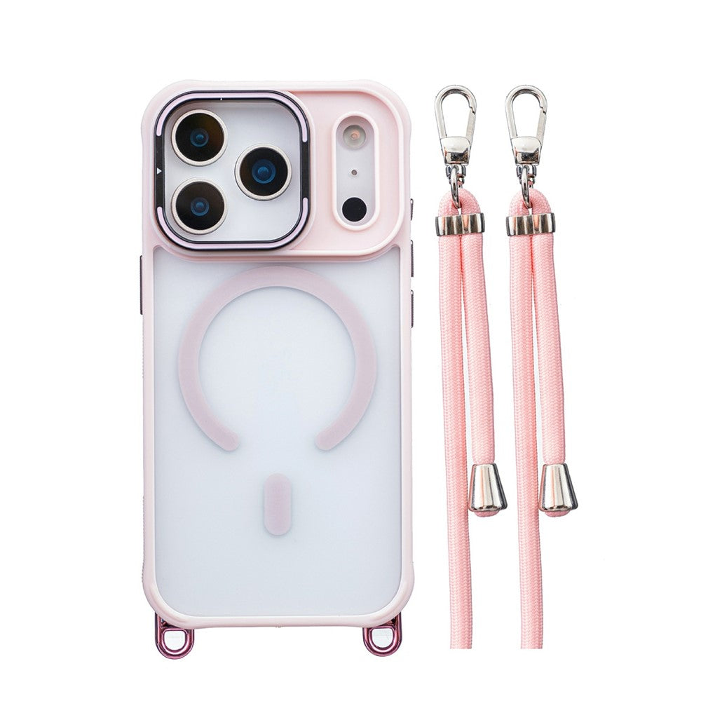 iPhone 17 Pro Max Case with Lanyard & Camera Frame Kickstand