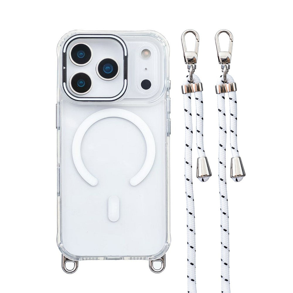 iPhone 17 Pro Max Case with Lanyard & Camera Frame Kickstand