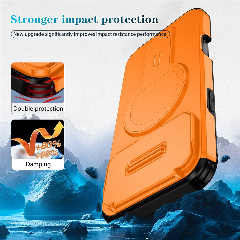 For iPhone 18 Pro Max / 17 Pro Max Case Kickstand Camera Slider PC + TPU Phone Cover Compatible with MagSafe