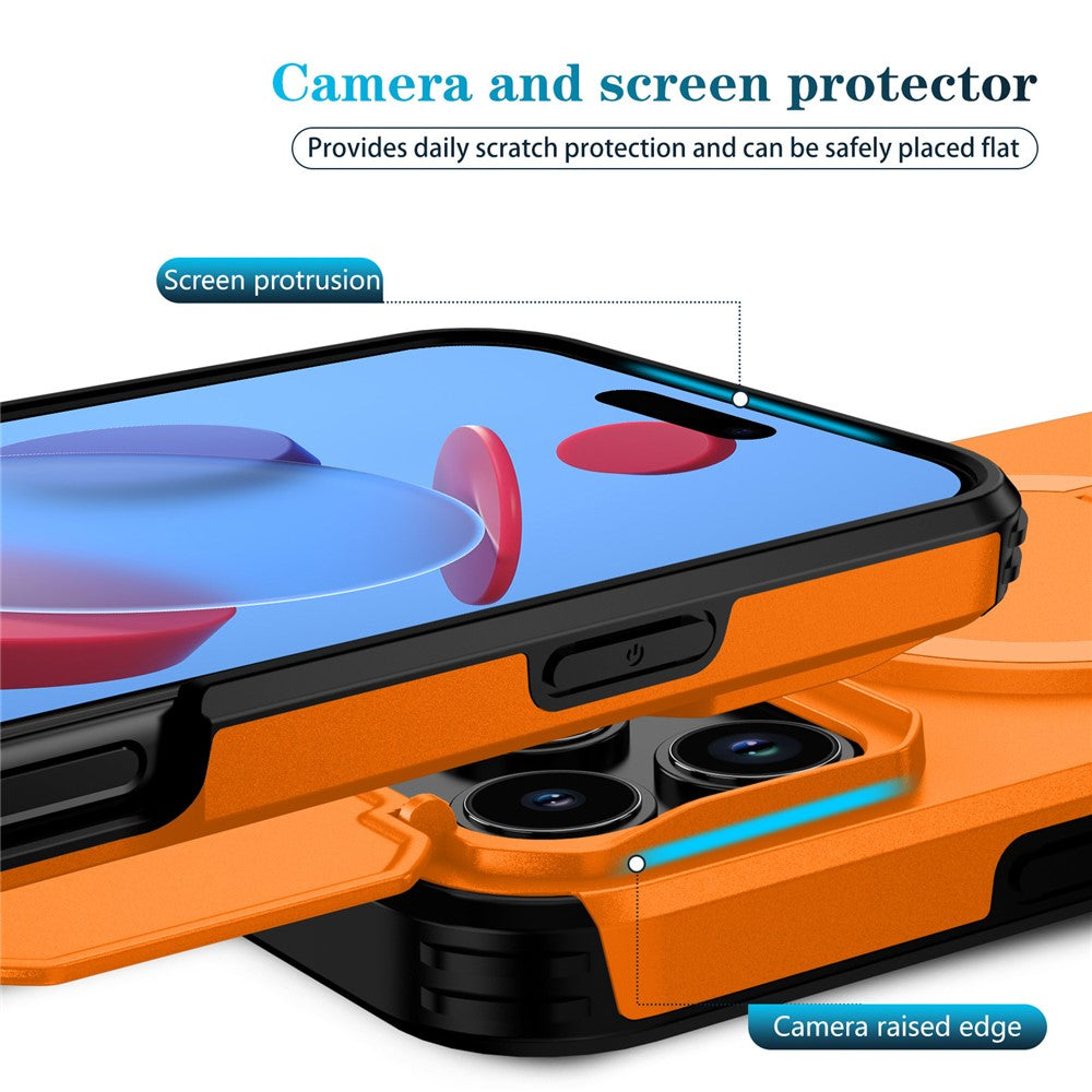 For iPhone 18 Pro Max / 17 Pro Max Case Kickstand Camera Slider PC + TPU Phone Cover Compatible with MagSafe