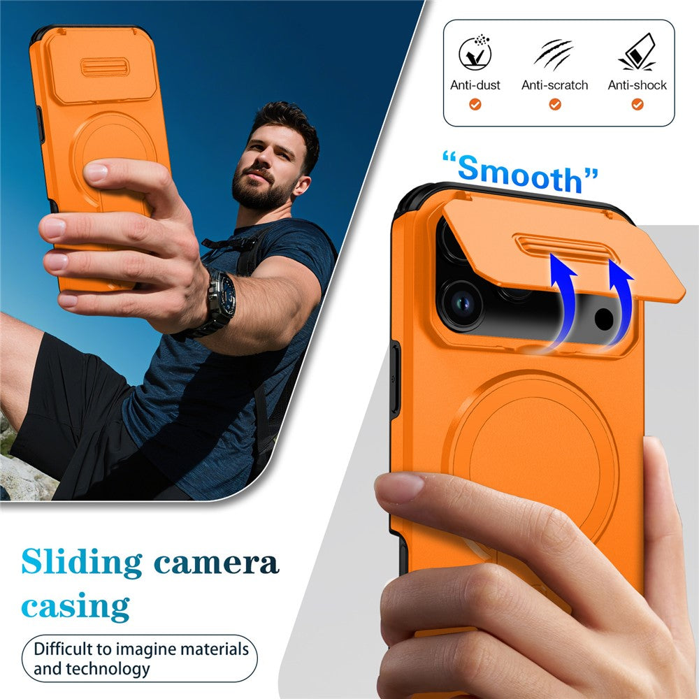 For iPhone 18 Pro Max / 17 Pro Max Case Kickstand Camera Slider PC + TPU Phone Cover Compatible with MagSafe