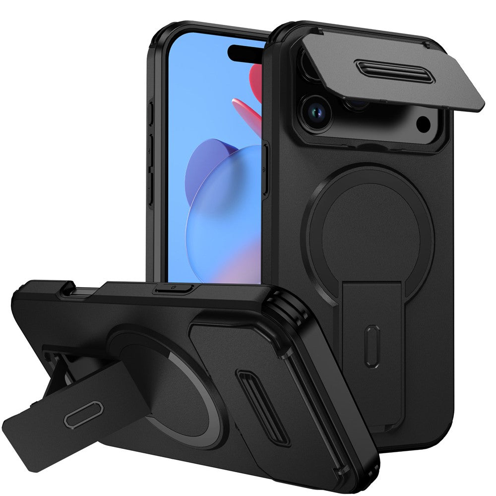 iPhone 18/17 Pro Max Case with Camera Slider & Kickstand