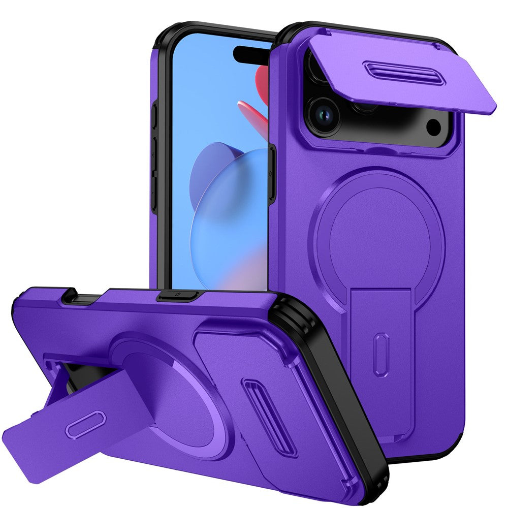 iPhone 18/17 Pro Max Case with Camera Slider & Kickstand