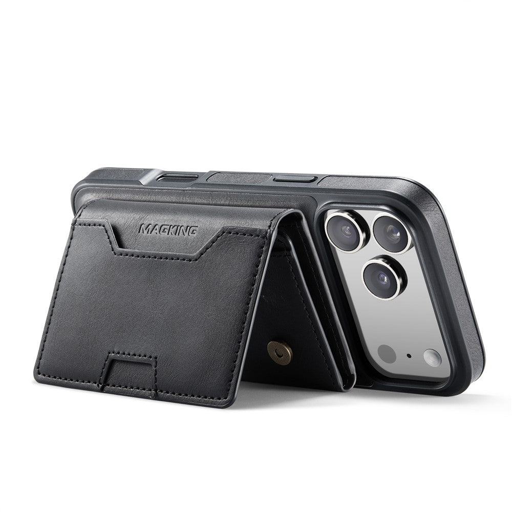 MAGKING K4 Series For iPhone 18 Pro Max / 17 Pro Max Case Compatible with MagSafe Detachable Wallet PU TPU PC Phone Cover