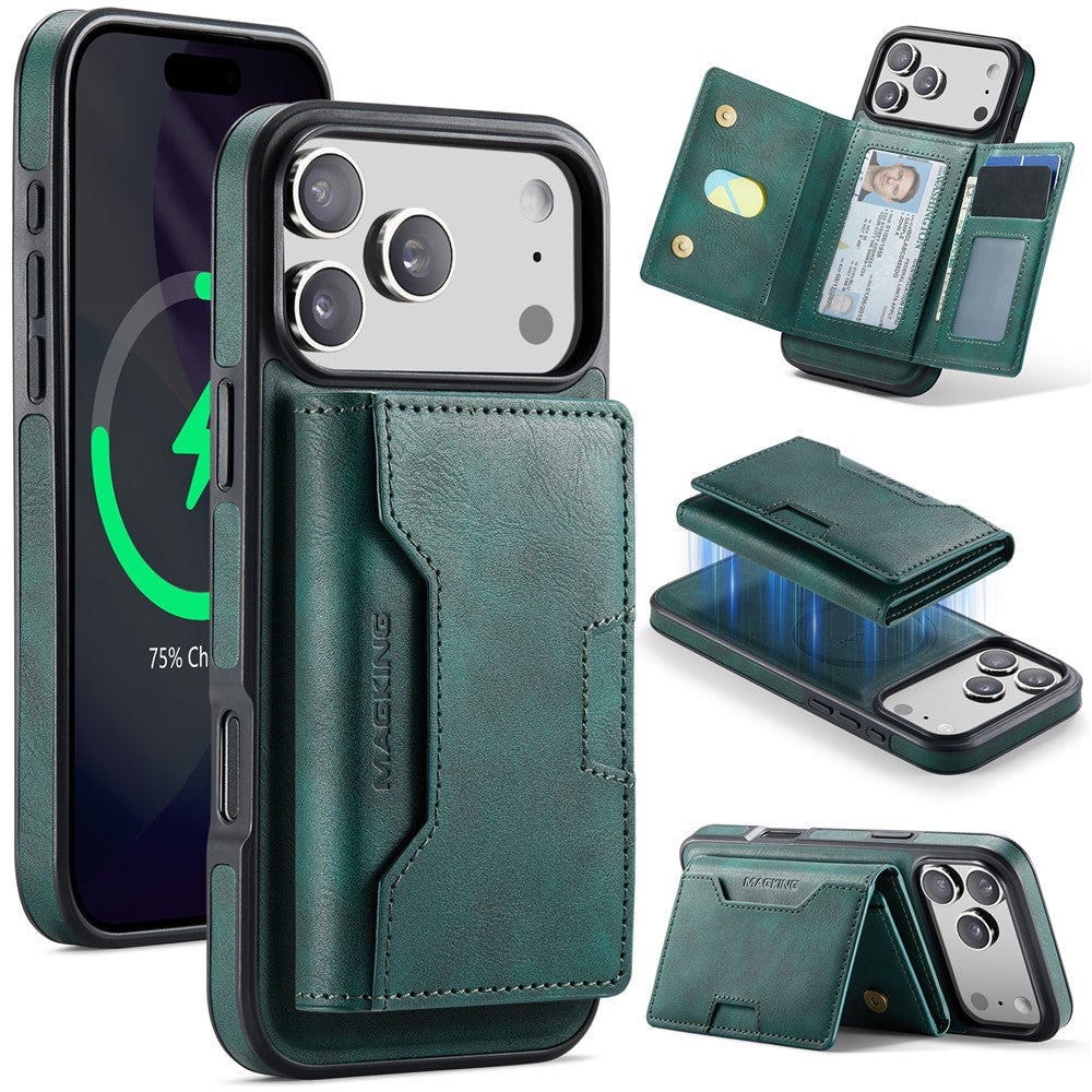 MAGKING K4 Series For iPhone 18 Pro Max / 17 Pro Max Case Compatible with MagSafe Detachable Wallet PU TPU PC Phone Cover