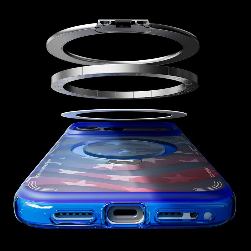 TORRAS Ostand Q3 Air for iPhone 17 Pro Max Magnetic Case 360° Rotating Kickstand Shockproof Cover, Football Team Limited Edition