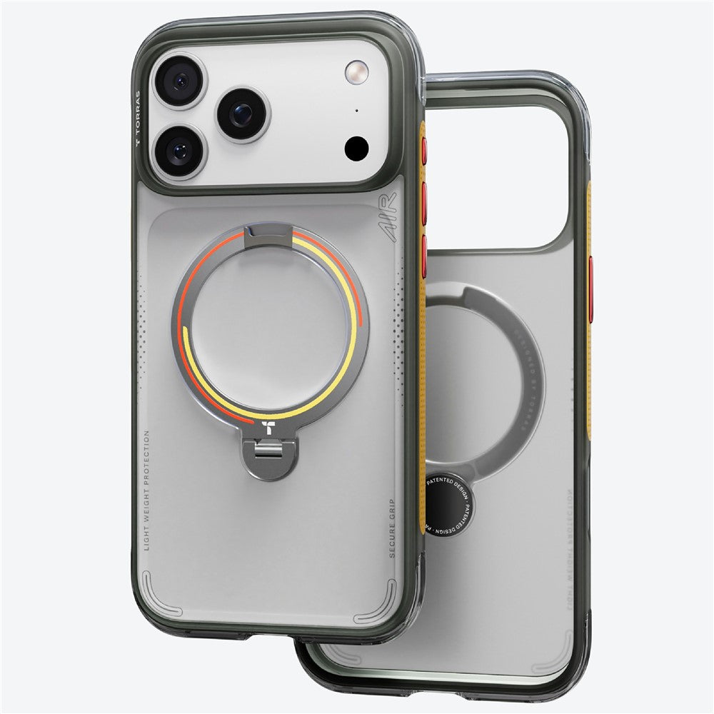 TORRAS Ostand Q3 Air for iPhone 17 Pro Max Magnetic Case 360° Rotating Kickstand Shockproof Cover, Football Team Limited Edition