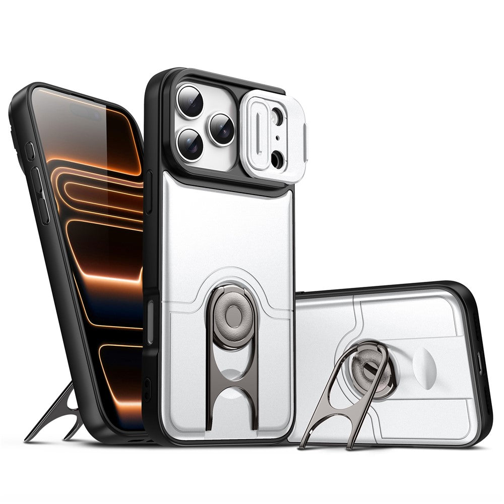 iPhone 17 Pro Max Case with Slide Camera Cover & Kickstand