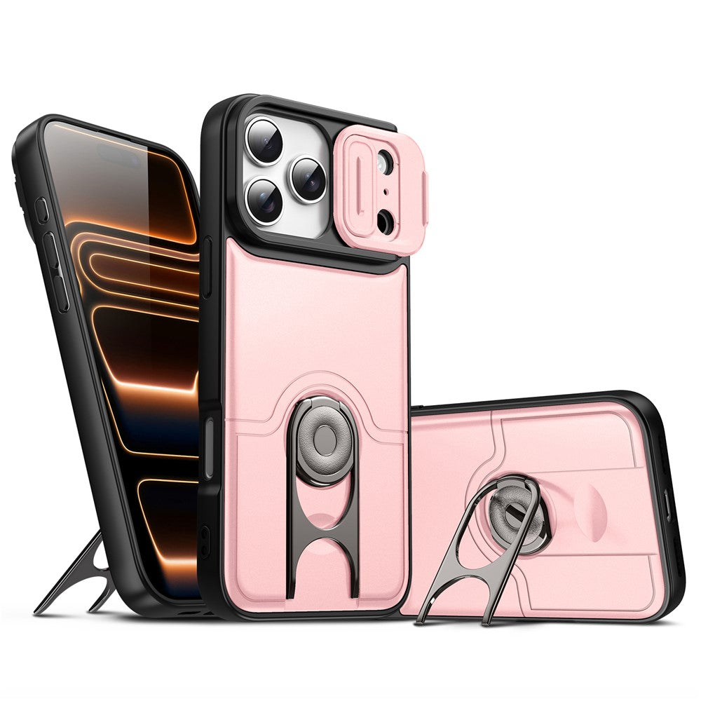 iPhone 17 Pro Max Case with Slide Camera Cover & Kickstand