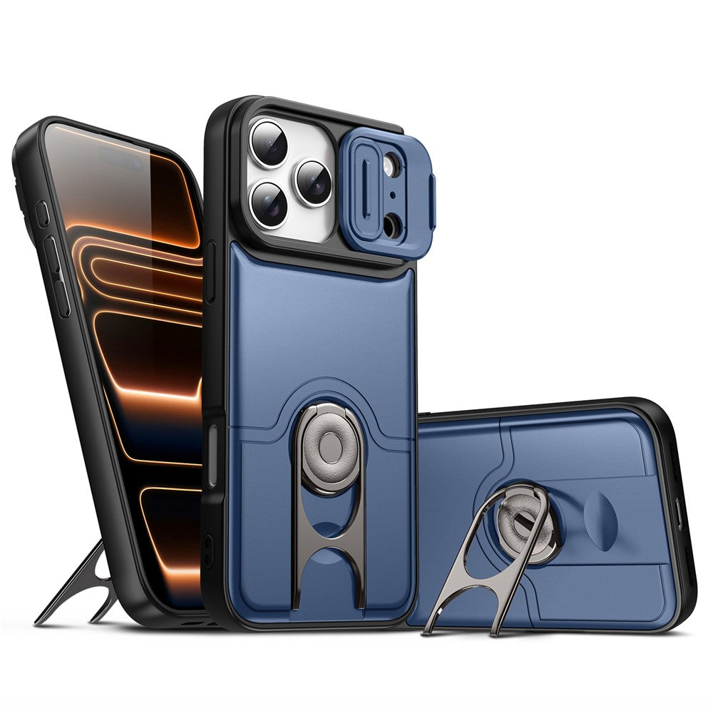 iPhone 17 Pro Max Case with Slide Camera Cover & Kickstand