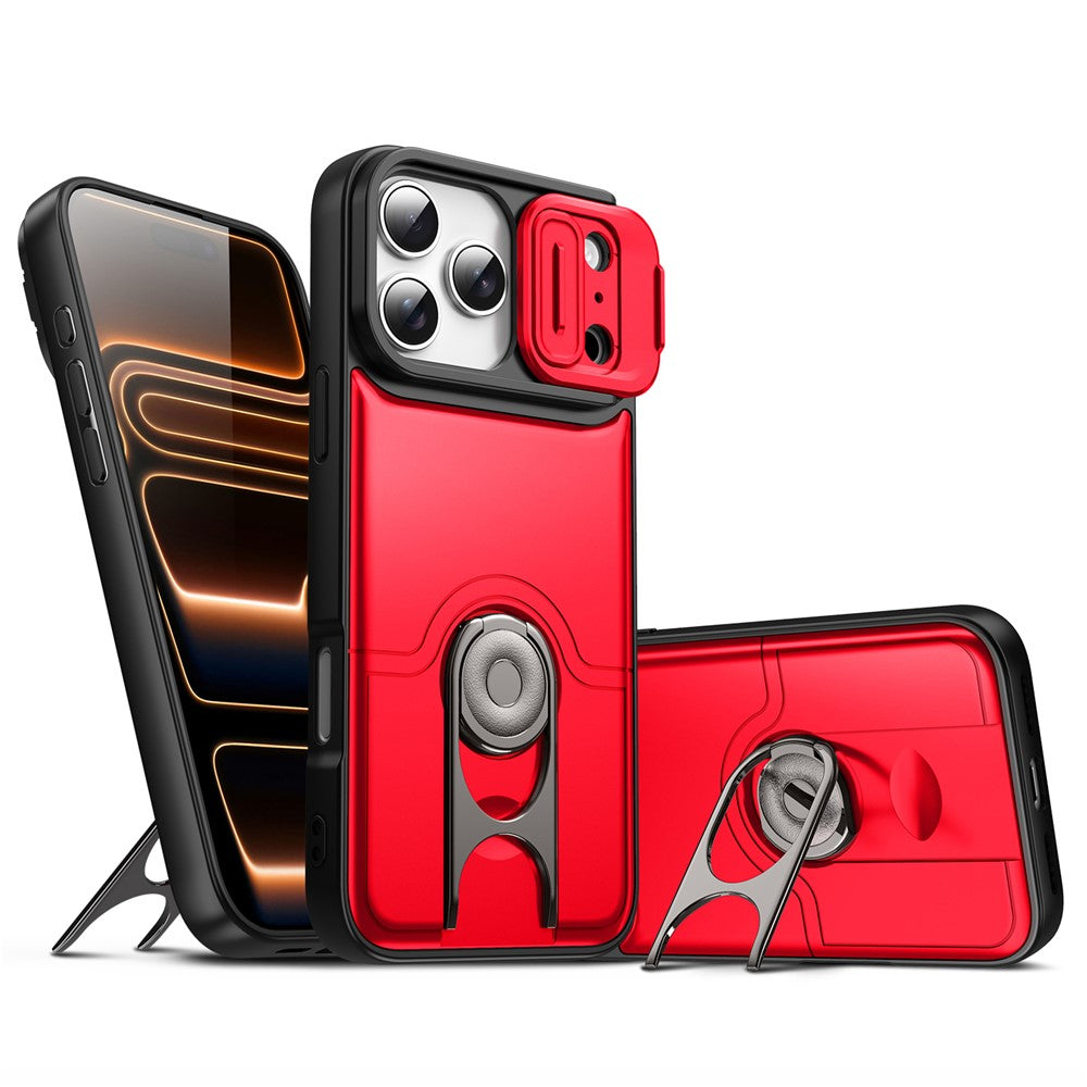 iPhone 17 Pro Max Case with Slide Camera Cover & Kickstand