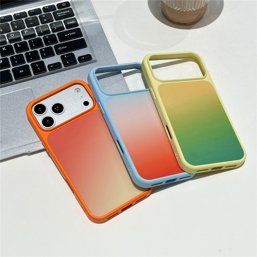 For iPhone 17 Pro Max Magnetic Case Gradient TPU + PC Phone Back Cover