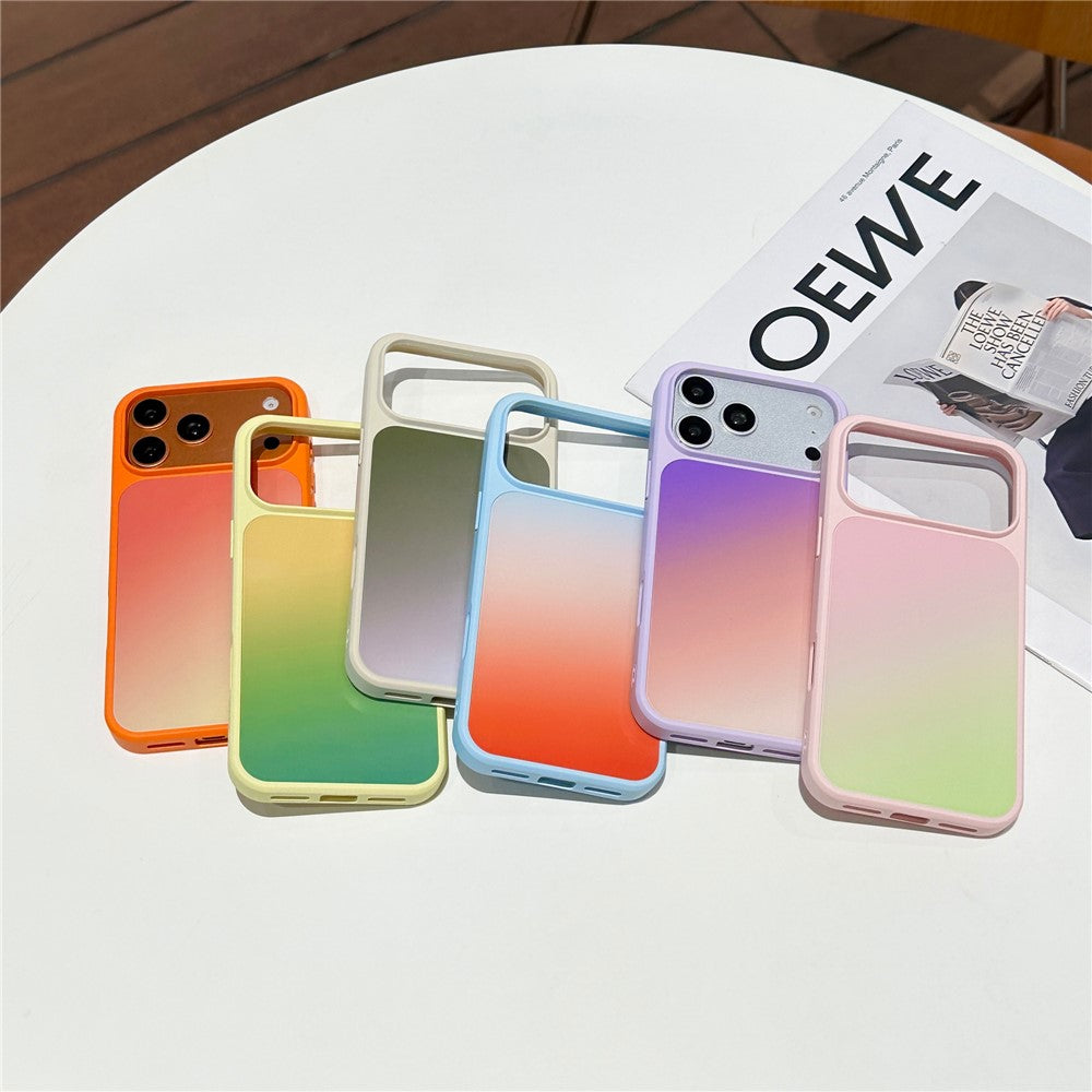 For iPhone 17 Pro Magnetic Case Gradient TPU + PC Phone Back Cover