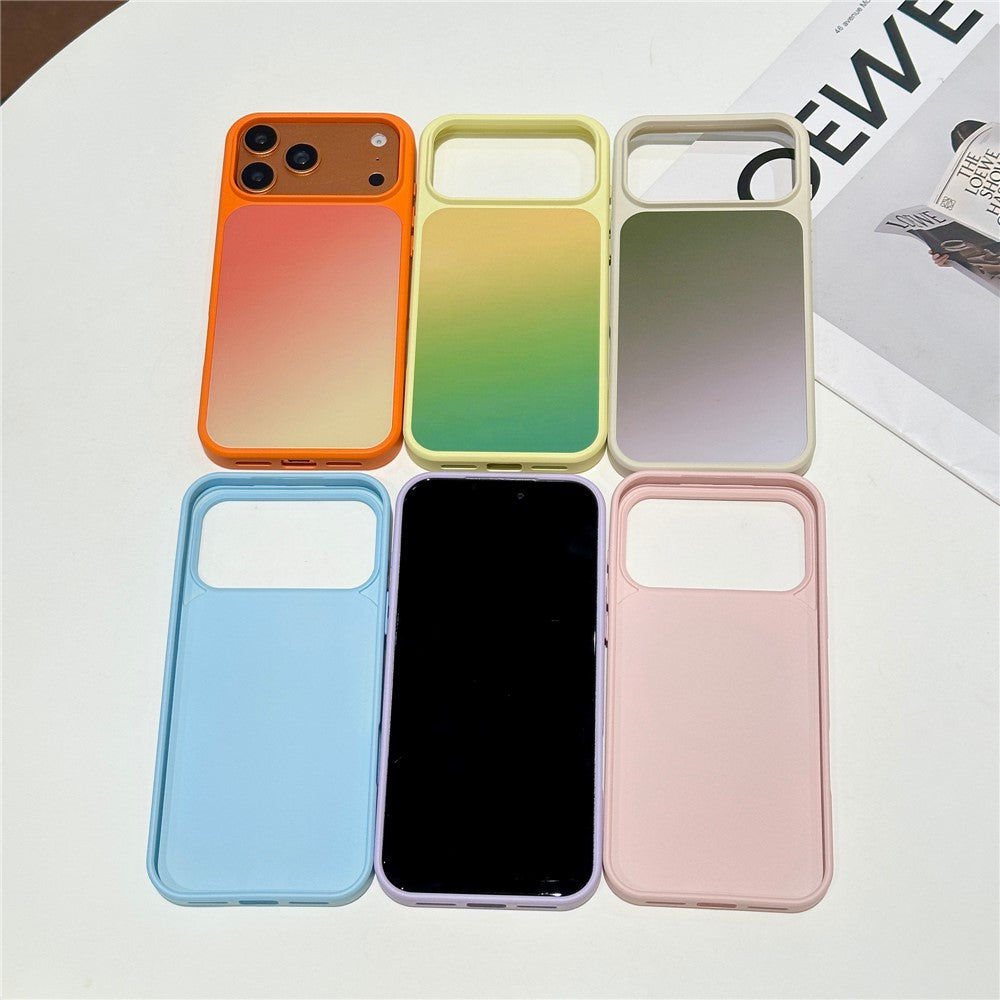 For iPhone 17 Pro Magnetic Case Gradient TPU + PC Phone Back Cover