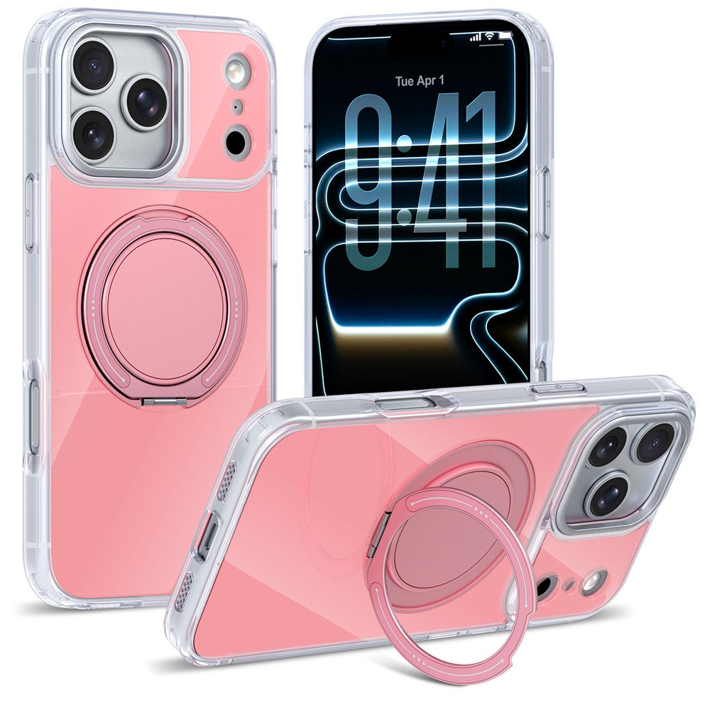 iPhone 17 Pro Max Case with Rotating Ring Holder Kickstand