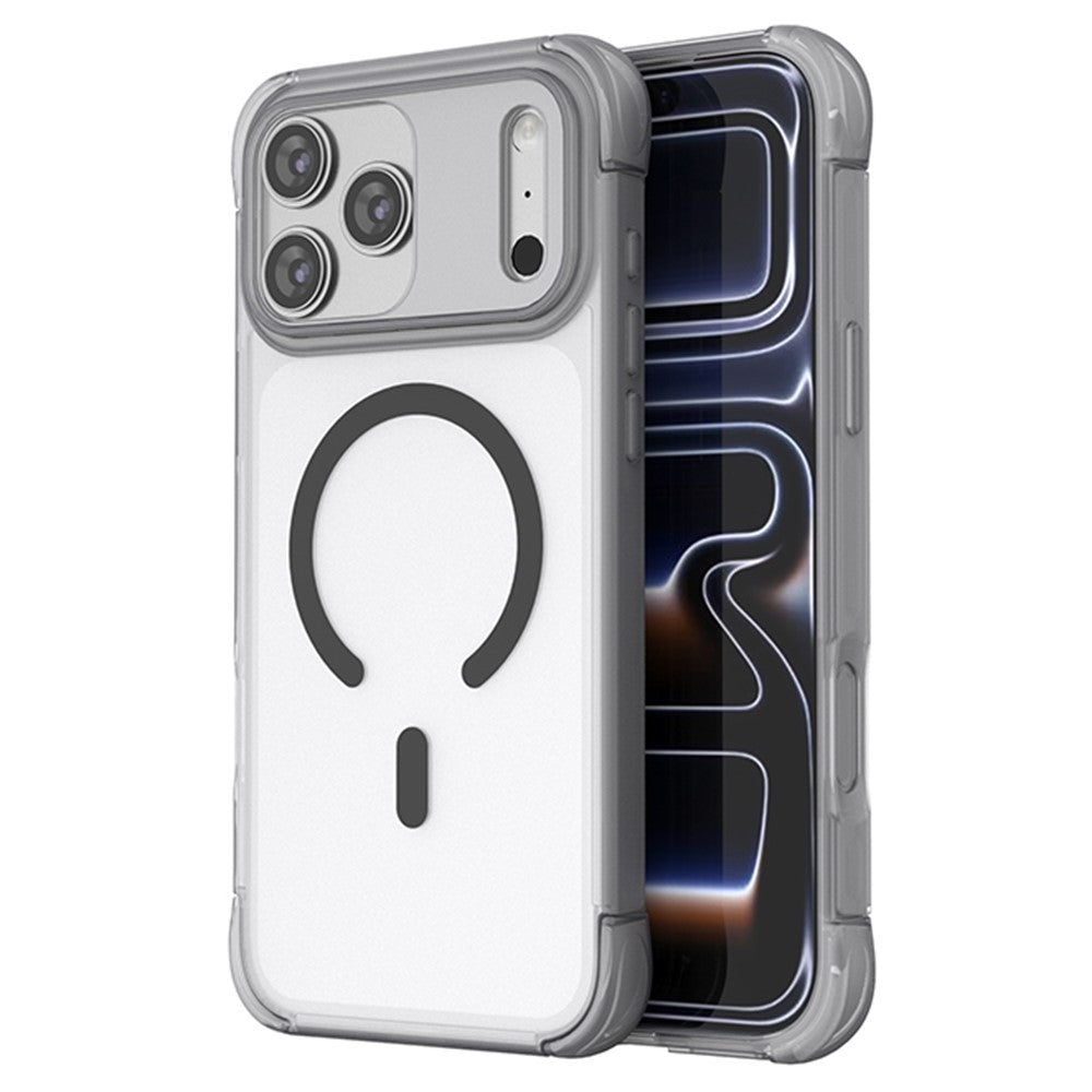 For iPhone 18 Pro / 17 Pro Magnetic Case Skin-touch PC + TPU Airbag Protection Phone Cover