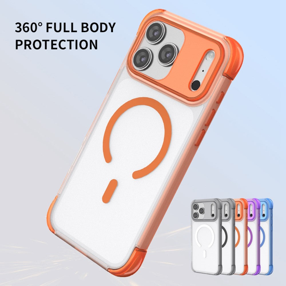 For iPhone 18 Pro / 17 Pro Magnetic Case Skin-touch PC + TPU Airbag Protection Phone Cover