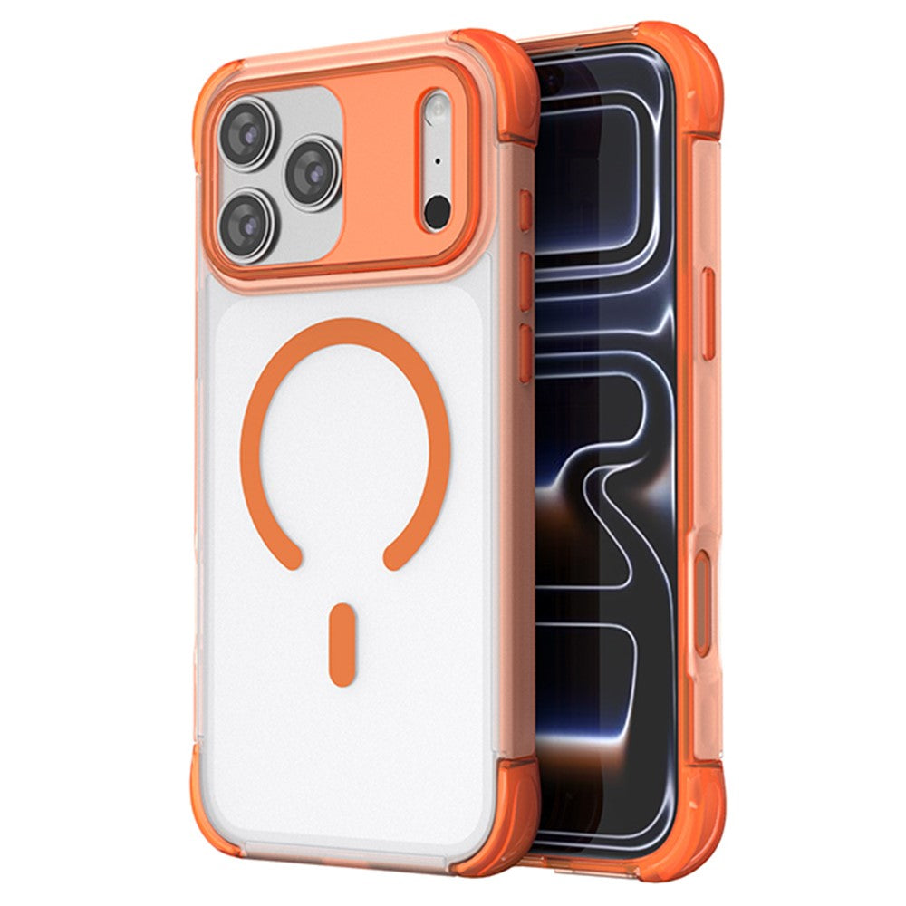 For iPhone 18 Pro / 17 Pro Magnetic Case Skin-touch PC + TPU Airbag Protection Phone Cover