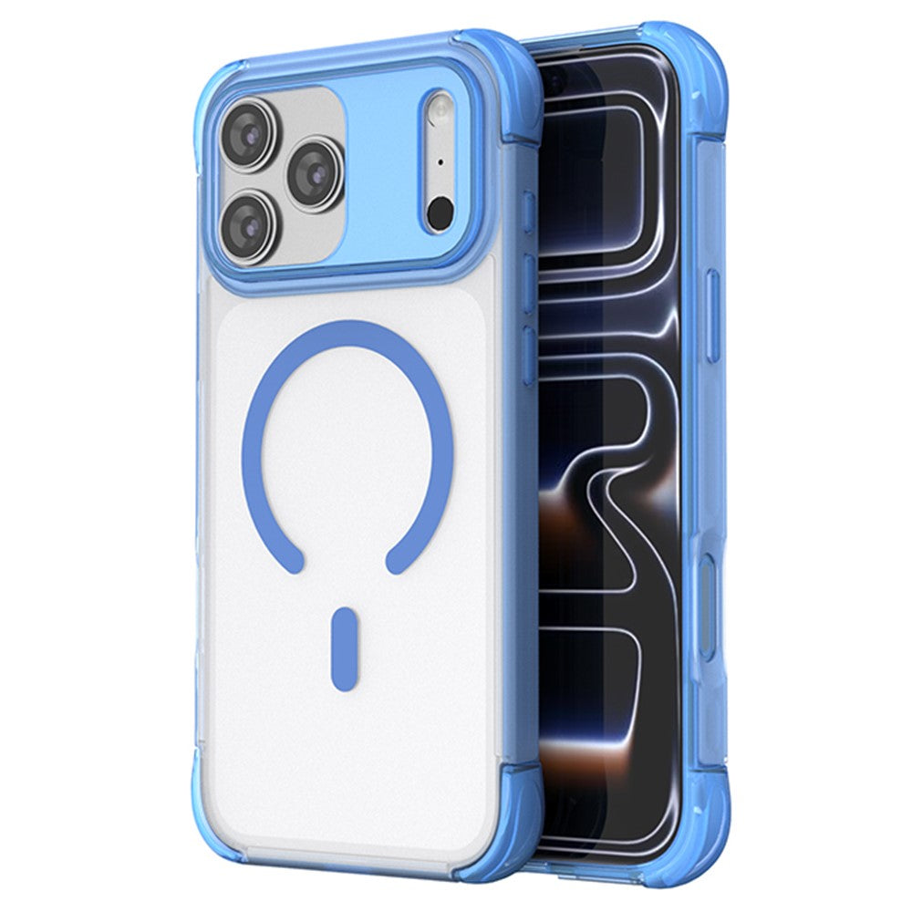 For iPhone 18 Pro Max / 17 Pro Max Magnetic Case Skin-touch PC + TPU Airbag Protection Phone Cover