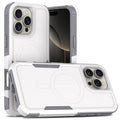For iPhone 16 Pro Magnetic Case Dual Layer PC TPU Shockproof Phone Cover