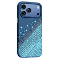 For iPhone 17 Pro Magnetic Case Pixel Grid Pattern Hard PC Shockproof Phone Cover
