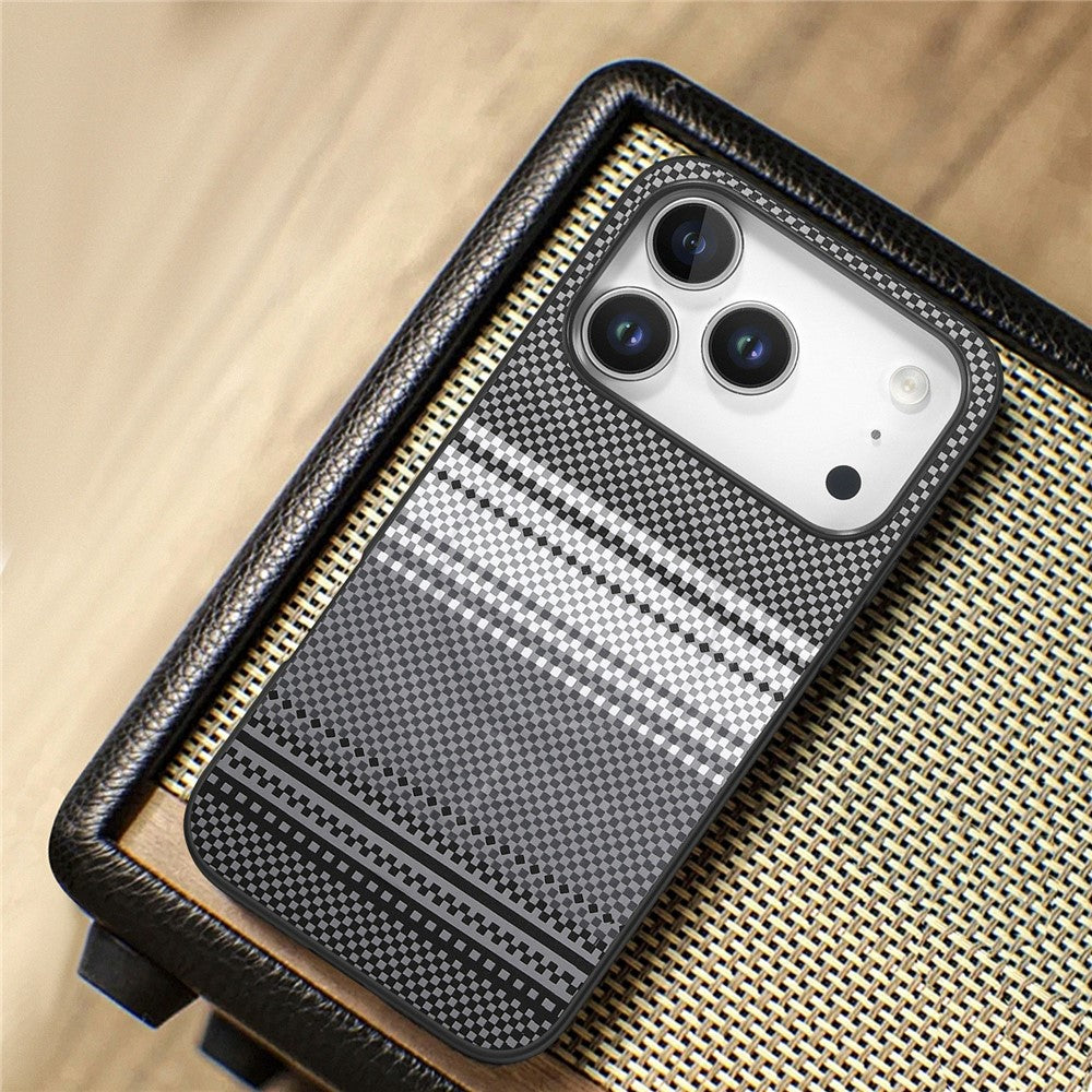 For iPhone 17 Pro Max Magnetic Case PU Leather + PC + TPU Gradient Phone Cover