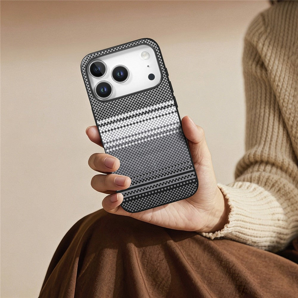 For iPhone 17 Pro Magnetic Case PU Leather + PC + TPU Gradient Phone Cover