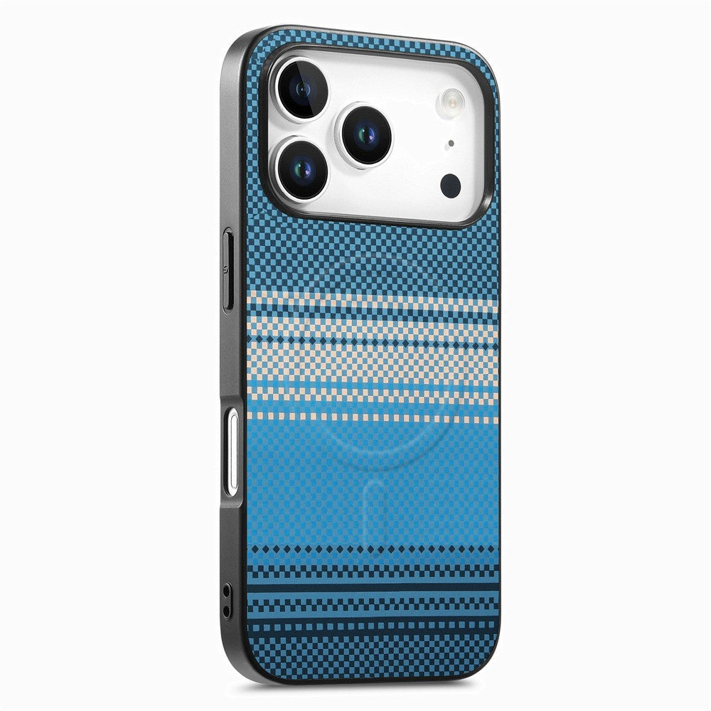 For iPhone 17 Pro Magnetic Case PU Leather + PC + TPU Gradient Phone Cover