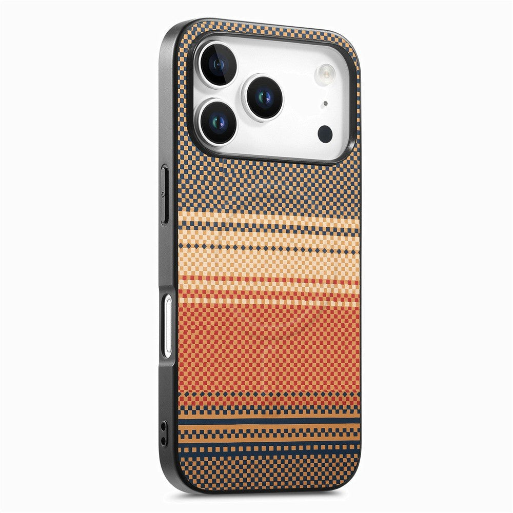For iPhone 17 Pro Magnetic Case PU Leather + PC + TPU Gradient Phone Cover