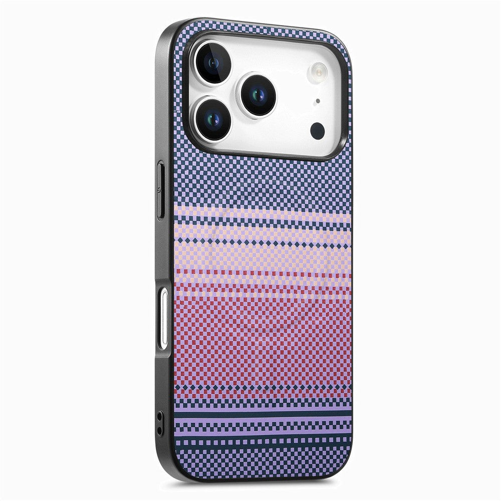 For iPhone 17 Pro Magnetic Case PU Leather + PC + TPU Gradient Phone Cover