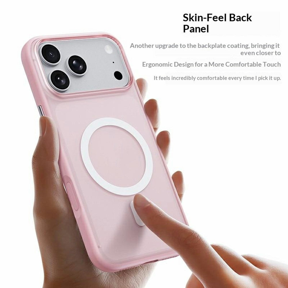For iPhone 17 Pro Magnetic Case Translucent Matte PC + TPU Phone Cover Compatible with MagSafe
