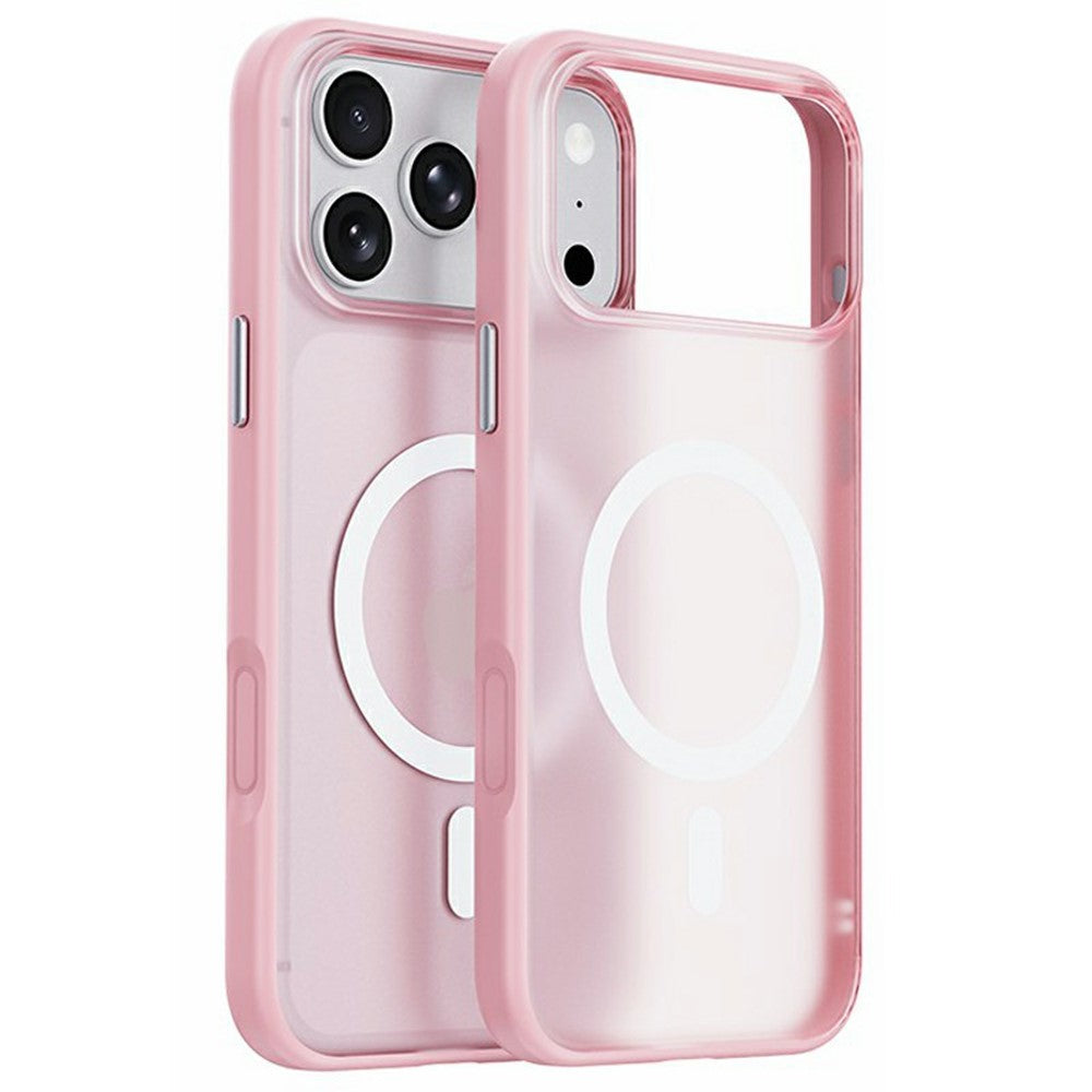 For iPhone 17 Pro Max Magnetic Case Translucent Matte PC + TPU Phone Cover Compatible with MagSafe