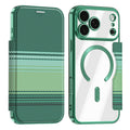For iPhone 17 Pro Max Magnetic Case RFID Blocking Card Slots Leather Cover