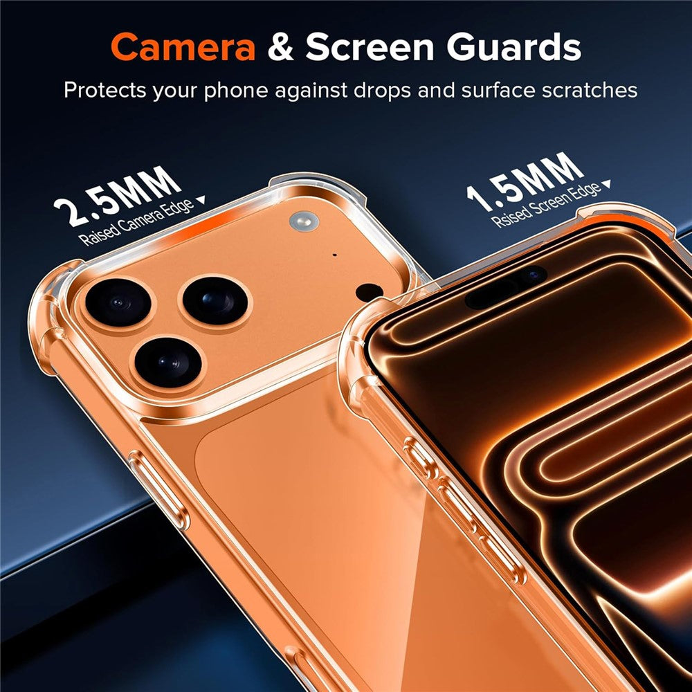 For iPhone 17 Pro Case Military Grade Drop Protection Acrylic + TPU Phone Cover