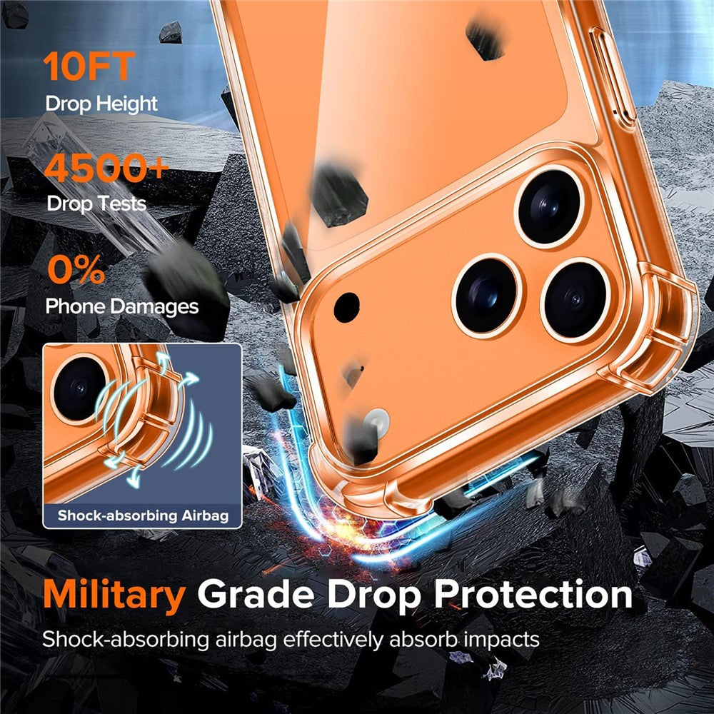 For iPhone 17 Pro Max Case Military Grade Drop Protection Acrylic + TPU Phone Cover