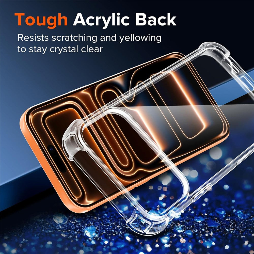 For iPhone 17 Pro Max Case Military Grade Drop Protection Acrylic + TPU Phone Cover