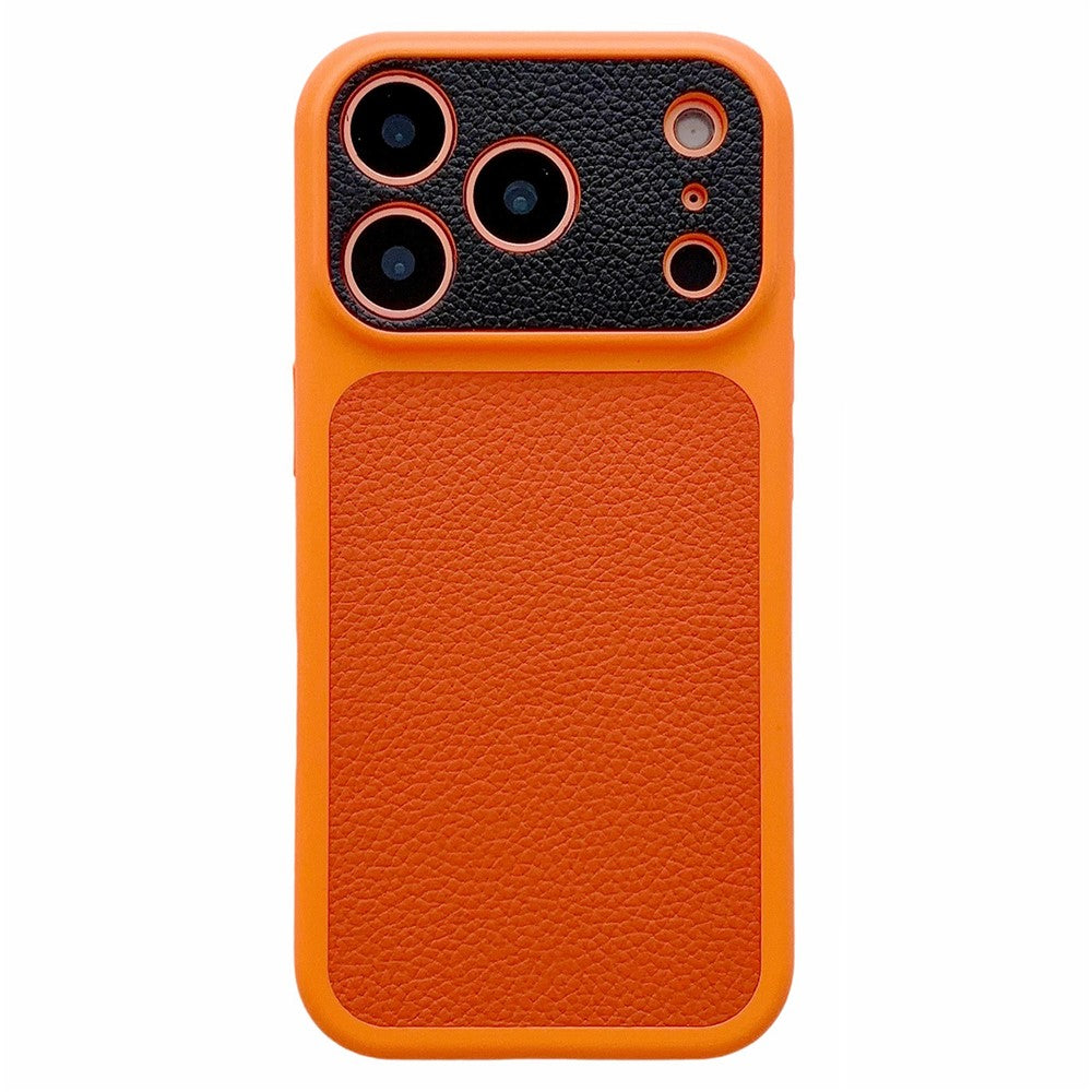 iPhone 17 Pro Litchi Texture Leather Case
