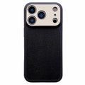 For iPhone 17 Pro Case Litchi Texture Genuine Cow Leather Coated TPU + PC Protective Cover