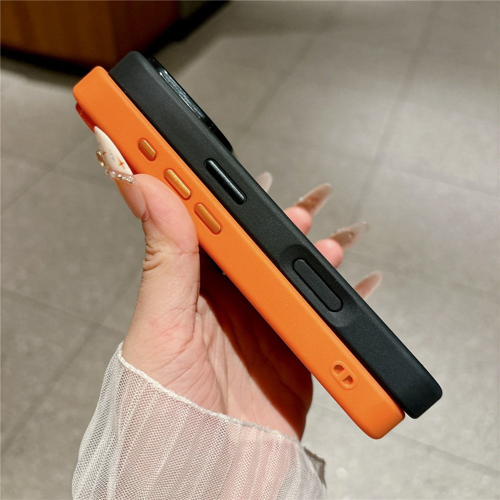 For iPhone 17 Pro Case Textured Genuine Cow Leather + PC + TPU Protective Cover