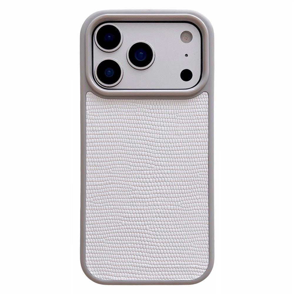 iPhone 17 Pro Textured Genuine Leather Case