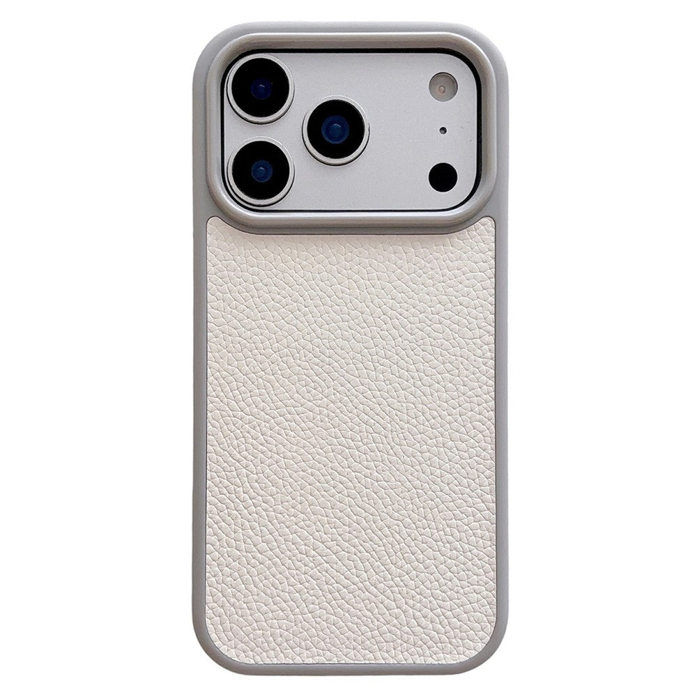 iPhone 17 Pro Max Textured Genuine Leather Case