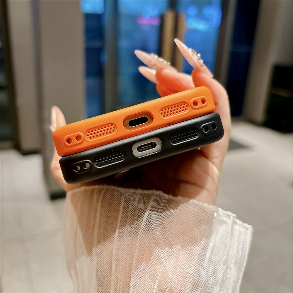 For iPhone 17 Pro TPU Case Genuine Cow Leather Litchi Texture + Snake Texture Protective Cover