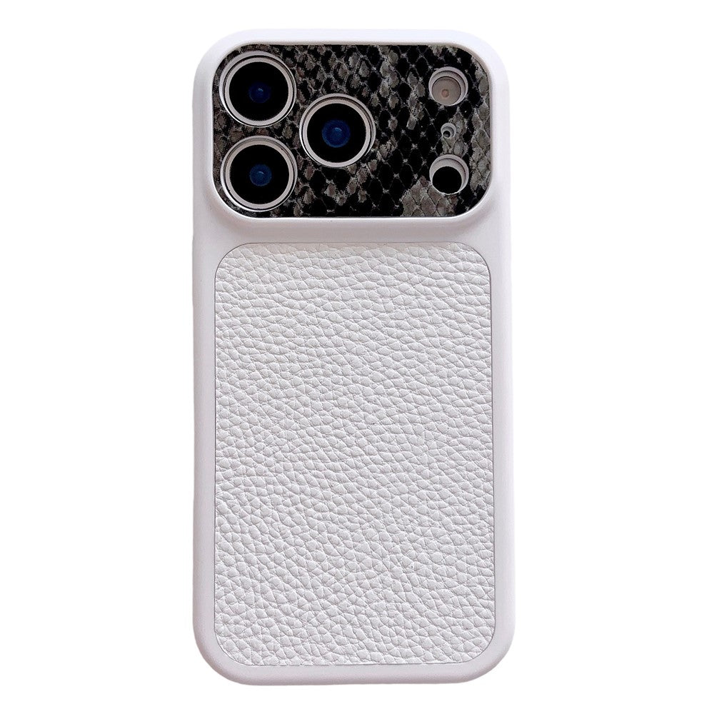 iPhone 17 Pro Max Litchi & Snake Texture Leather Case
