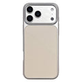For iPhone 17 Pro Max Magnetic Case Metal Paint Litchi Texture Leather Coated PC + TPU Phone Cover