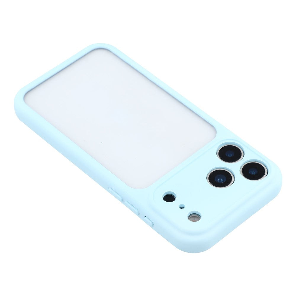 For iPhone 17 Pro Case Large Window TPU + PC Rubberized Phone Cover with Wrist Strap