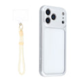 For iPhone 17 Pro Case Large Window TPU + PC Rubberized Phone Cover with Wrist Strap