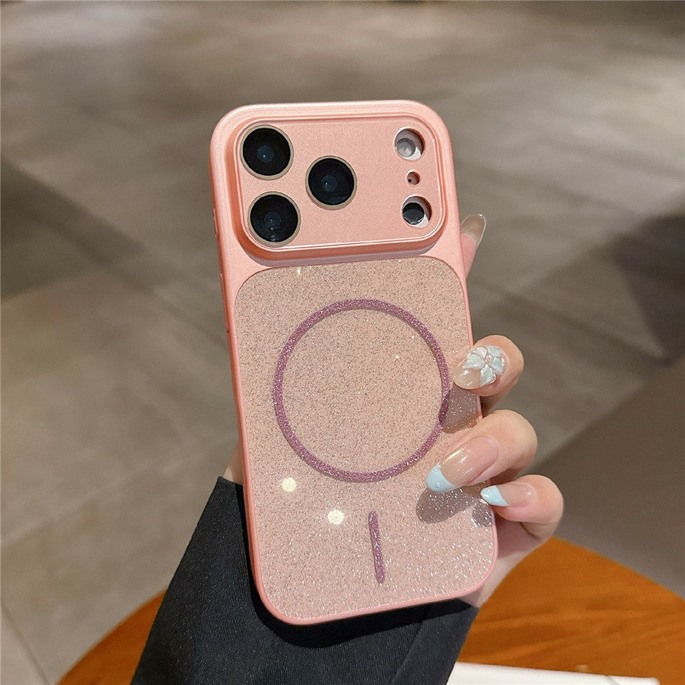 iPhone 17 Pro Max Glitter Leather Magnetic Case