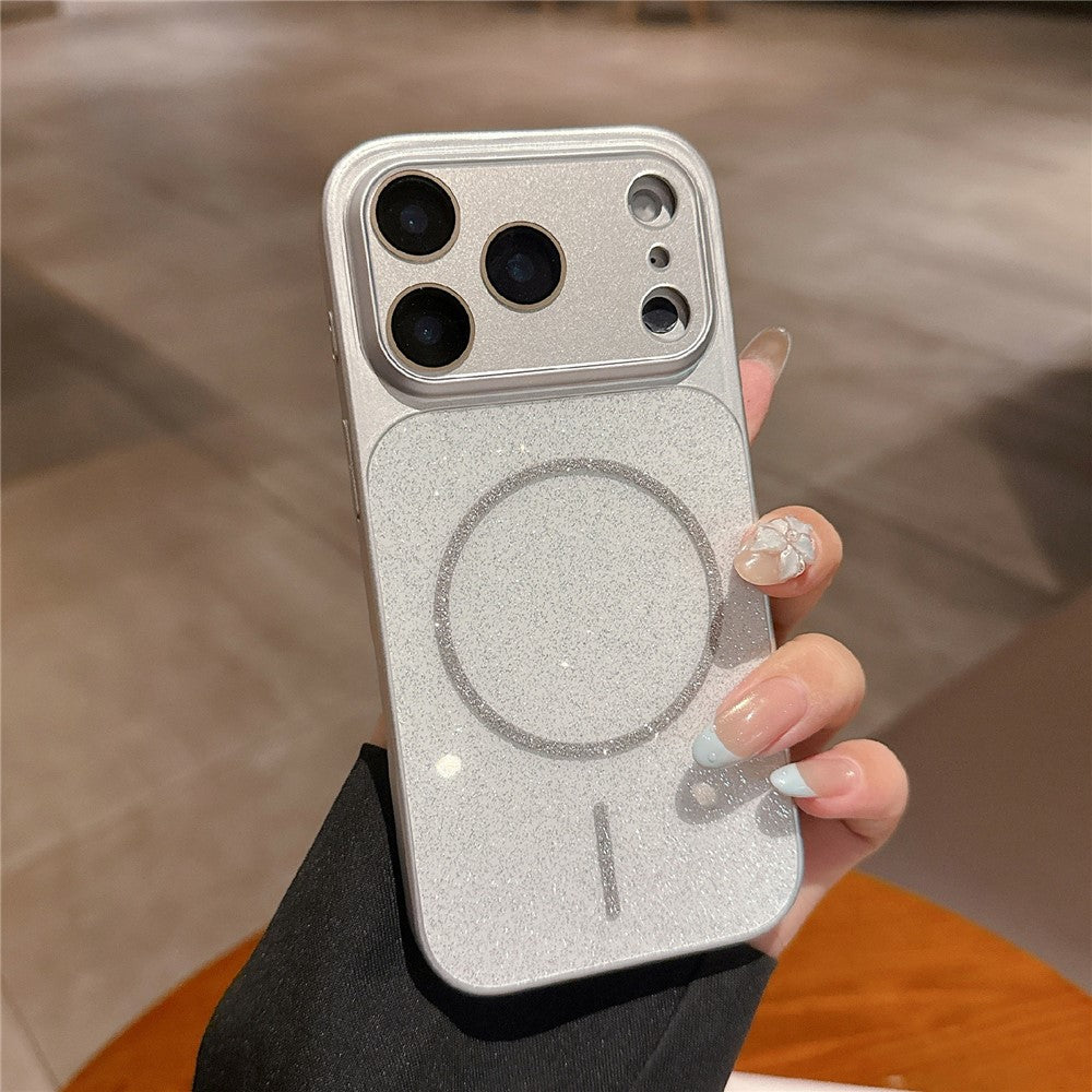 iPhone 17 Pro Glitter Leather Magnetic Case