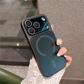 For iPhone 17 Pro Max Magnetic Case Frosted Color Matching Leather + PC + TPU Shockproof Phone Cover